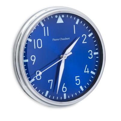 Pierre Chaubert Funk-Wanduhr shinyblue