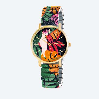 ChocoMoon Damenuhr "Rainforest Parrot"
