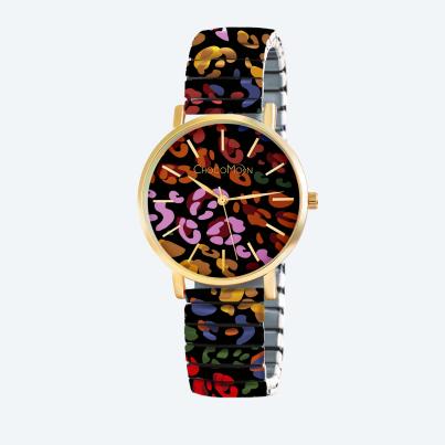 ChocoMoon Damenuhr "Leopard Spots"