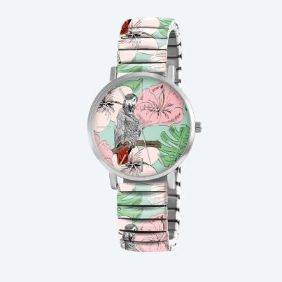 ChocoMoon Damenuhr "Pastel Parrot"
