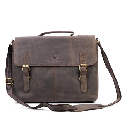 WILDHORN Büffelledertasche dunkelbraun