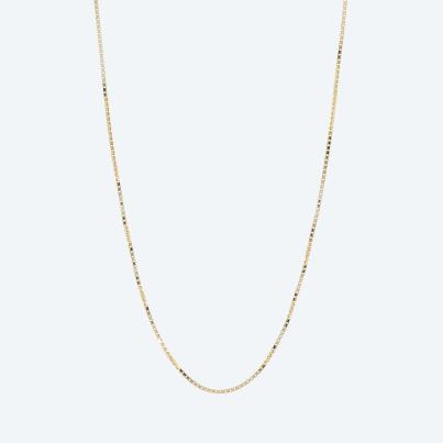 Venezianerkette 925 St. Silber vergoldet ca. 55 cm