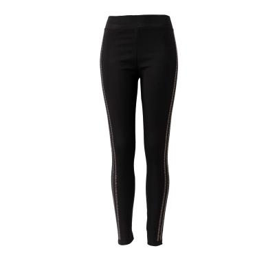 Antonio Damen Leggings mit Strass, schwarz