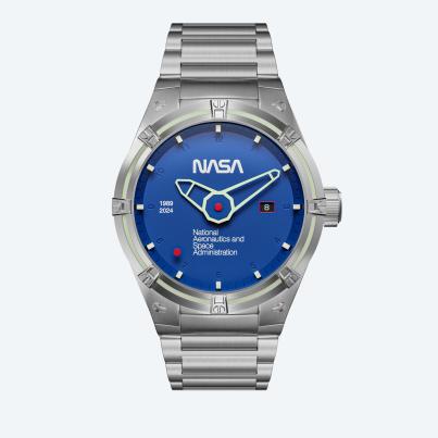 NUBEO Herrenuhr "Galileo NASA Automatic" blau