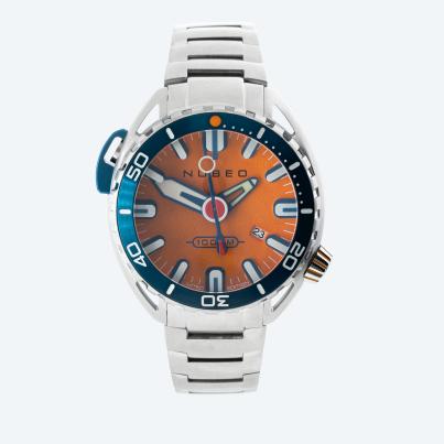 NUBEO Herrenuhr "Aluminaut Automatic" orange