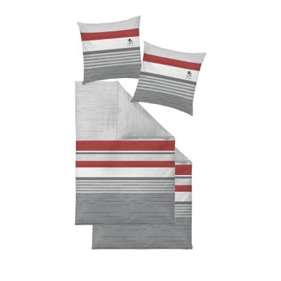 OTTO KERN Bettwäsche 4tlg. Querstreifen, rot, 2er-