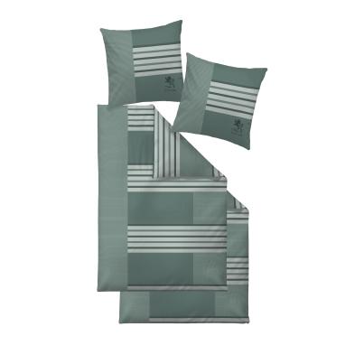 OTTO KERN Bettwäsche 4tlg. Feine Querstreifen, grü