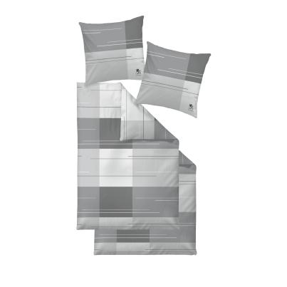 OTTO KERN Bettwäsche 4tlg. Querstreifen, grau, 2er