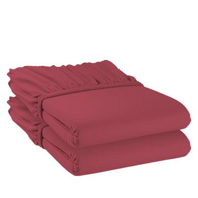 OTTO KERN Spannbettlaken, 2er-Set, rot