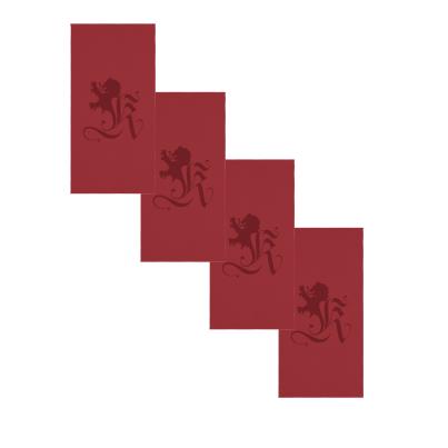 OTTO KERN Gästetuch-Set, 4tlg.rot mit OK-Logo,  Ho