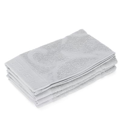 OTTO KERN Gästetuch-Set, 4tlg.grau Rankenmuster HT