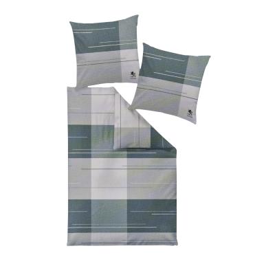 OTTO KERN Bettwäsche 4tlg. feine Querstreifen, grü