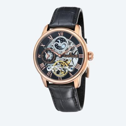 EARNSHAW Automatikuhr "Longitude Skeleton" schwarz