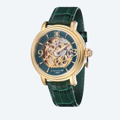 EARNSHAW Automatikuhr "Longcase Grande Skeleton"