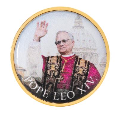 2 Euro Münze "Pope Leo XIV" vergoldet