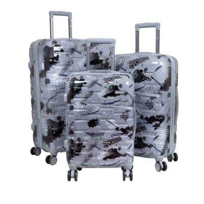 3-teiliges Polycarbonat Kofferset 'Pescara' silber