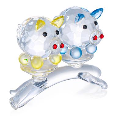 Crystal Dreams Glücksschweinpärchen auf Ast