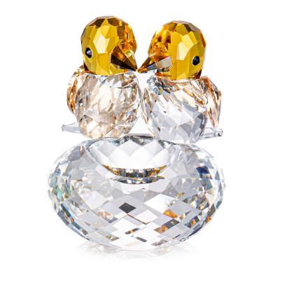 Crystal Dreams  Vogelpärchen gelb