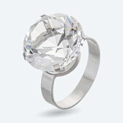 Crystal Dreams Serviettenringe 4er Set silber