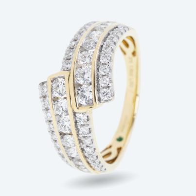 LG Ring 375 Gelbgold Brillanten