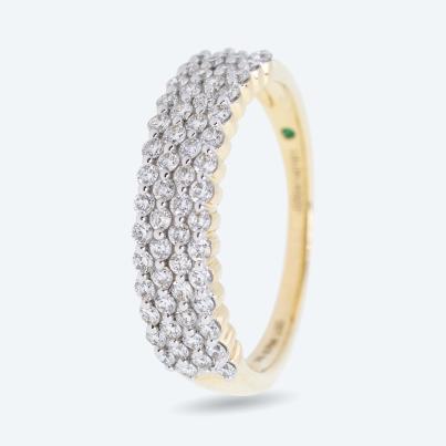 LG Ring 375 Gelbgold Brillanten