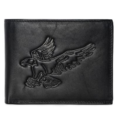 TESORO Lederbörse Adler schwarz