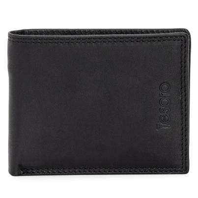 TESORO Lederbörse schwarz
