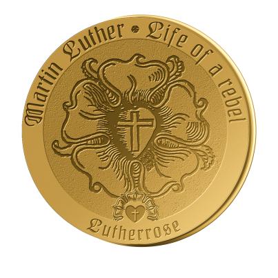 Goldmünze "Luther Rose" 1/200 oz.