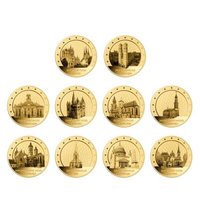10 Goldmünzen Deutsche Bauwerke&Denkmäler Set III