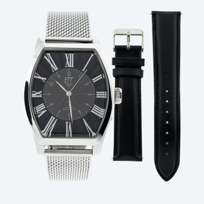 ETT Funk-Solar Herrenuhr, inkl. Ersatzlederband