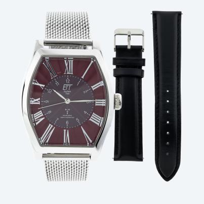 ETT Funk-Solar Herrenuhr, inkl. Ersatzlederband