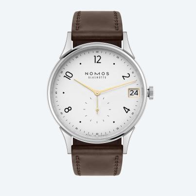 NOMOS GLASHÜTTE "Minimatik 39 Datum Gold"