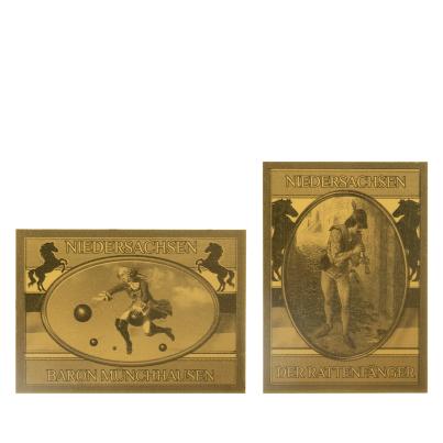 2 Goldbarren "Baron Münchhausen & Rattenfänger"