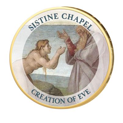 2er Set: 2 Euro Münze "Creation of Adam & Eve"