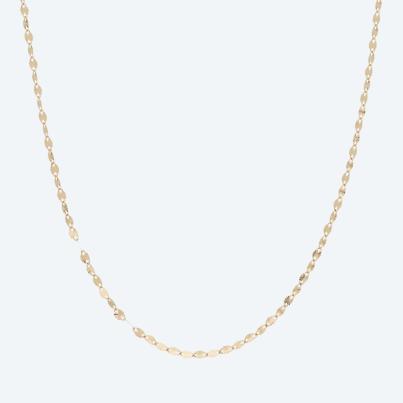 Spiegelkette 585 Gelbgold ca. 45 cm