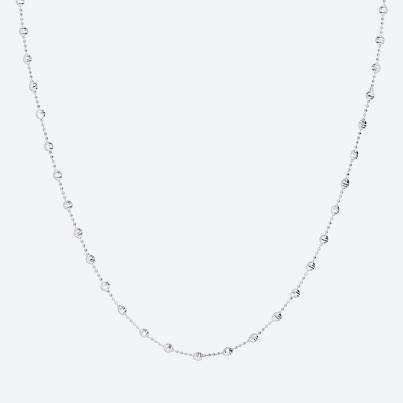 Kette 925 Sterling Silber rhodiniert diamantiert