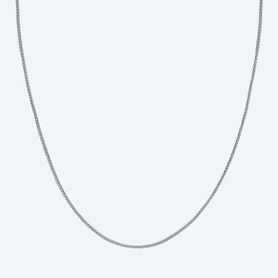 Fuchsschwanzkette 925 Sterling Silber rhodiniert