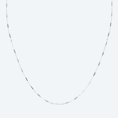 Kette 925 Sterling Silber rhodiniert diamantiert