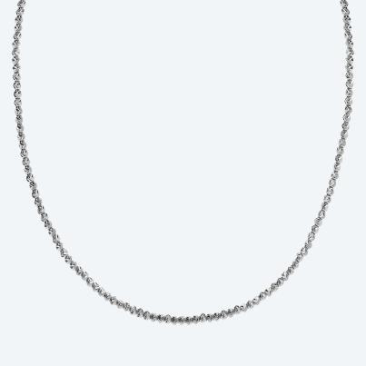 Kette 925 Sterling Silber rhodiniert diamantiert