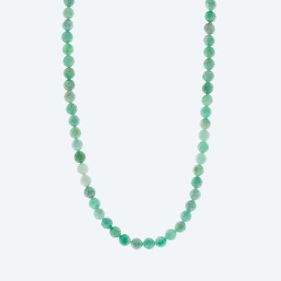 STAR Collier Smaragd, Karabiner 925 vergoldet