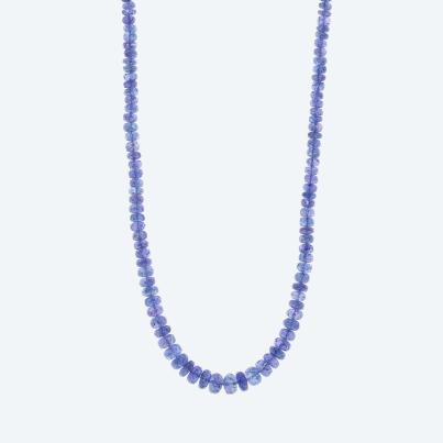 STAR Collier AAAATansanit, Karabiner 925 verg.