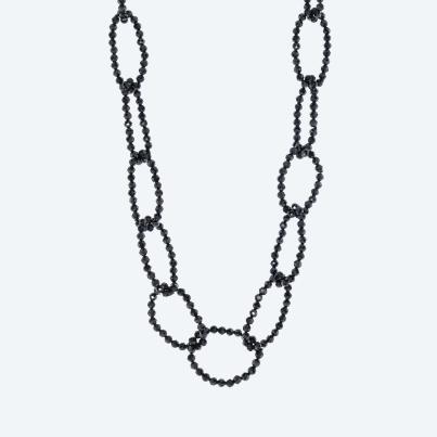 Collier Spinell Magnetverschluss rhodiniert