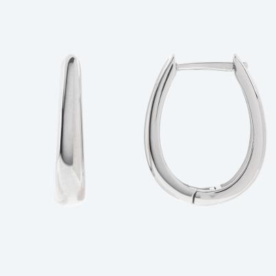 Creolen 925 Sterling Silber rhodiniert