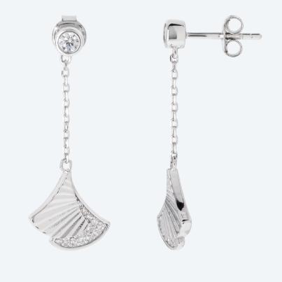 Ohrhänger 925 St. Silber rhodiniert Zirkonia