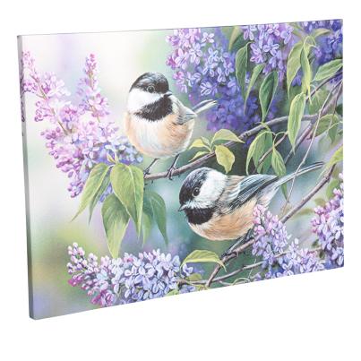 Beleuchtetes Wandbild Flieder