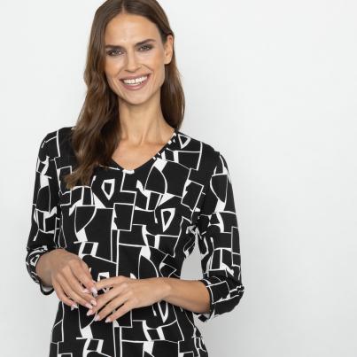 RÖSSLER SELECTION Damen Shirt schwarz/ weiß