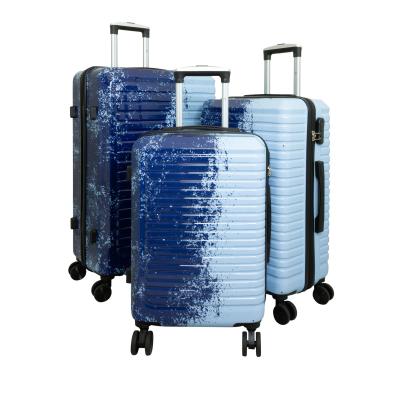 3-teiliges Poly-ABS-Kofferset 'Sierra', blau