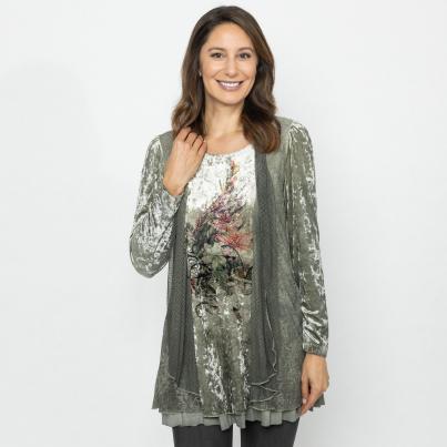 TRENDS by J. Leibfried 2 in 1 Shirt grün/multi