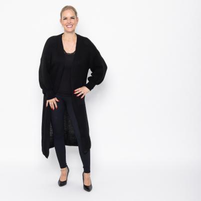 Damen-Strickjacke schwarz