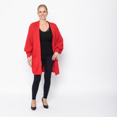 Damen-Strickjacke rot